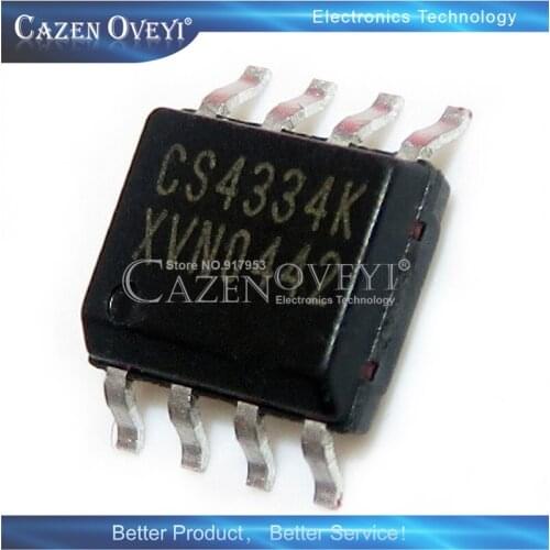 5piece CS4334-KSZ SOP8 CS4334 4334KSZ CS4334KSZ Audio digital to converter IC Stereo 24-Bit DAC 96kHzNew In Stock