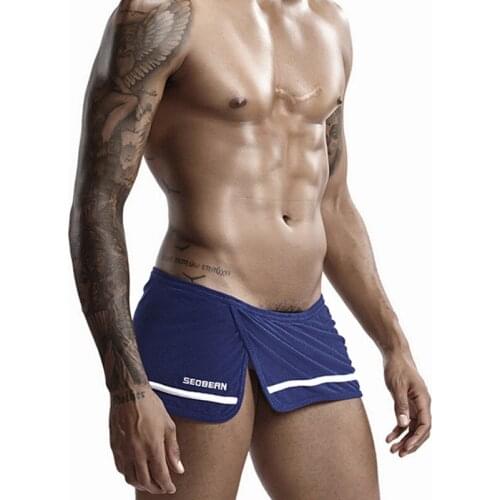 Mens Casual Boxer Briefs Low-rise Sexy Breathable Comfortable Underwear Personalized Casual Home Underpants Underwear Oversize