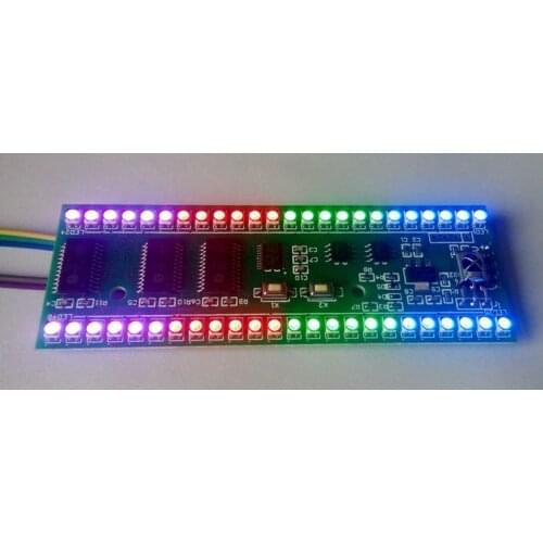 5V RGB MCU Display Pattern Dual Channel 24 LED VU level indicator meter
