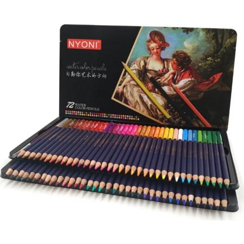 Artist 72 Watercolor Pencils 12 24 36 48 lapices de colores profesionales dibujo 150 Water soluble Colored Pencils for Painting