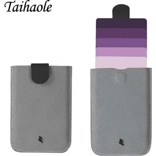 Taihaole New For DAX V2 Mini Slim Portable Card Holders Pulled Design Men Wallet Gradient Color 5 Cards Money Short Women Purse