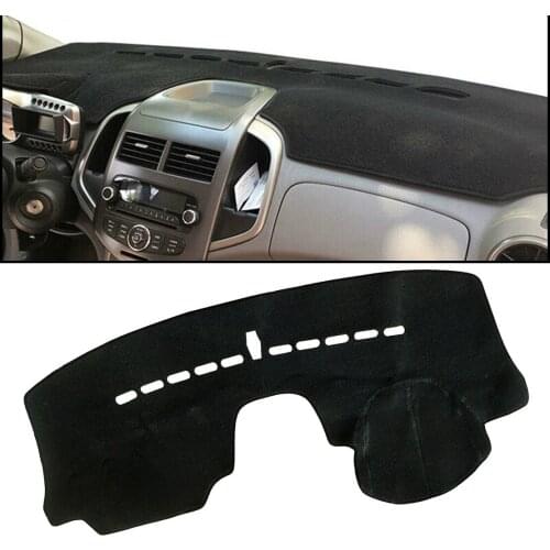 Car Black Polyester Dashboard Mat Dash Sun Cover Pad Carpet LHD Fit for Chevrolet Sonic Aveo 2012 2013 2014 2015 2016