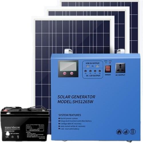 Ground Portable Photovoltaic Portable Solar Power System Solar Battery System Solar Kit