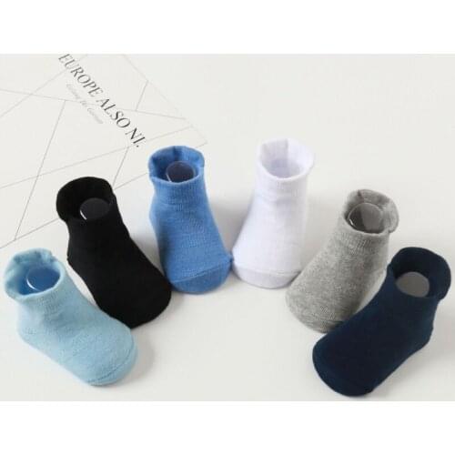 Anti Skid Socks For Infant Kids Baby Girls' Socks 6 Pairs/lot Baby Floor Socks Toddler Girls Boys Ankle Socks Non Slip