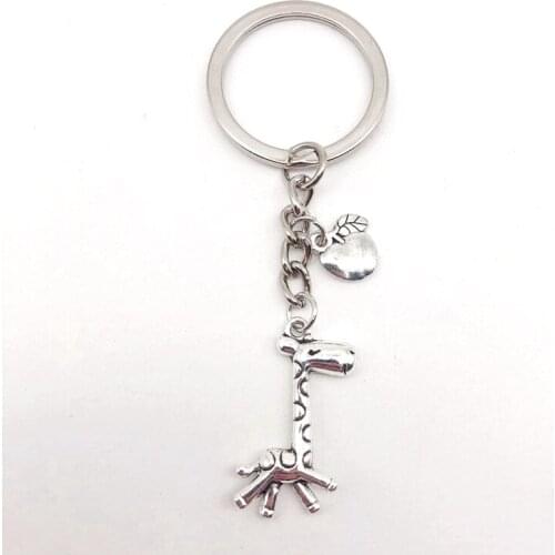 New Giraffe Keychain Mini Pendant DIY Handmade Car Keychain Fashion Jewelry Gift