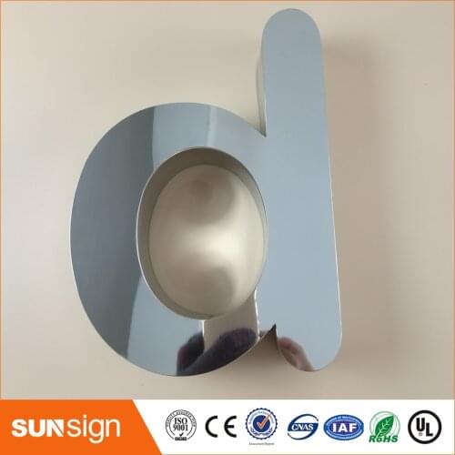 Solid, Waterjet Cut Letters stainless steel letter sign