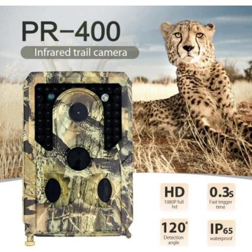 Hunting Cameras PR400 Hunting Trail Camera Outdoor Wildlife Farm Scouting Cam PIR Night Vision Hunting Accessories