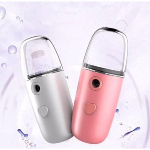 Portable Alcohol Disinfectants Sprayer Nano Mist Sprayer Mini USB Rechargeable Face Spray Facial Body Steamer Moisturizing Skin