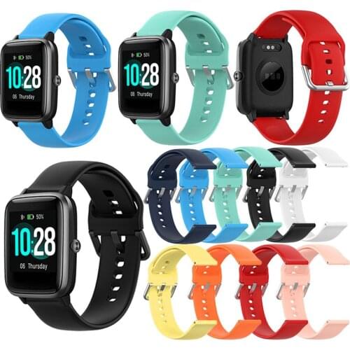 Silicone Replacement Strap for ID205L Smart Watch Band Waterproof Adjustable Wrist Bracelet Quick Release Watch Band Accessories