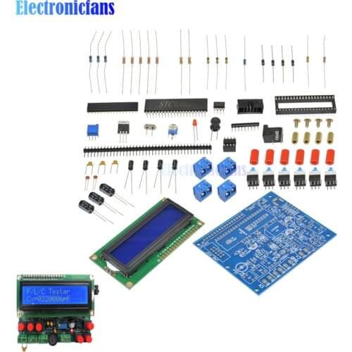 Capacitor Tester Inductance Meter LCD Digital Frequency Counter Secohmmeter Capacitance Meter Tester DIY Kit 51 microcontroller