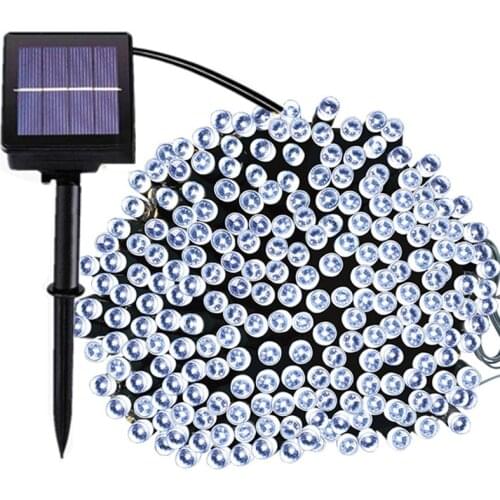 Thrisdar 50M 100M Solar LED String Light Garland 8 Modes Outdoor Garden Patio Backyard Gate Yard Party Solar String Lights