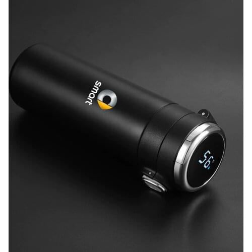 400ml Intelligent Thermos Travel Insulated Sport Cup Stainless Steel Vacuum Water Bottle For smart fortwo forfour 453 451 Car