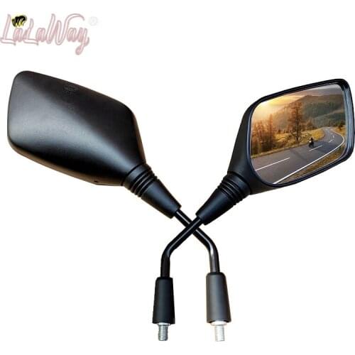 10mm Universal Motorcycle Mirror Rearview Mirror Clearly Rotatable Adjustable Mirrors For SUZUKI UU125T UY125