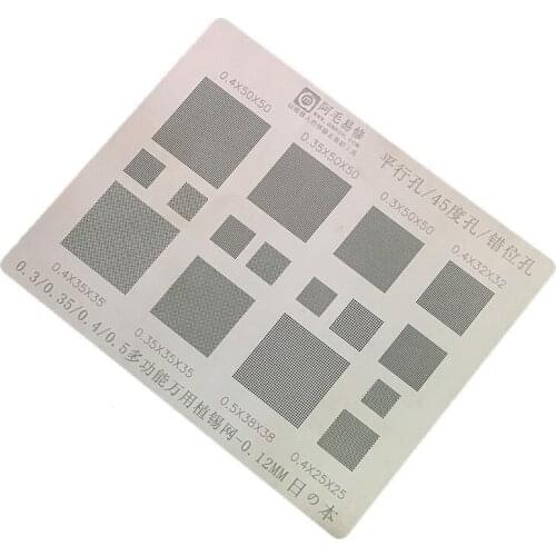 Multi-function Universal Tin plant Steel net 0.3 0.35 0.4 0.5 Mesh Cellphone Repairs Spare Steel Mesh Multiple channels