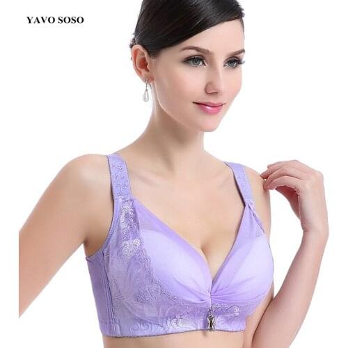 YAVO SOSO No Rims Sexy Lingeries Women bras Silk protein thin plus size 105 46BCD womens underwear