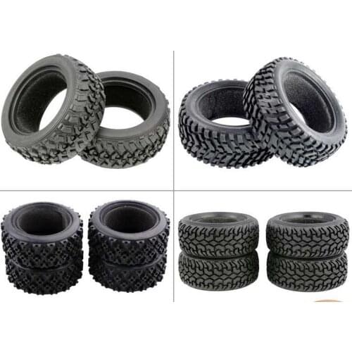 1PCS 1/10 Flat Running Wheel Changed To 1/16 Tension Tire Skin For Remote Control Car Tire Car Model Accessories