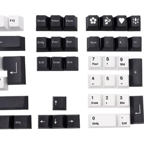 109 Key German PBT Keycap Cherry Profile Dye Sub Keycaps for Mx Switches Gk61 64 68 96 108 Corsair Strafe K65 K70 G710