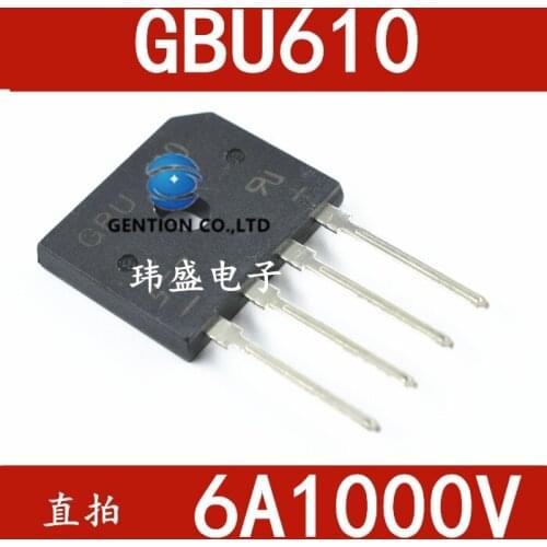20PCS GBU610 rectifier bridge module heap a1000v bridge rectifier induction cooker SEP 6 in stock 100% new and original