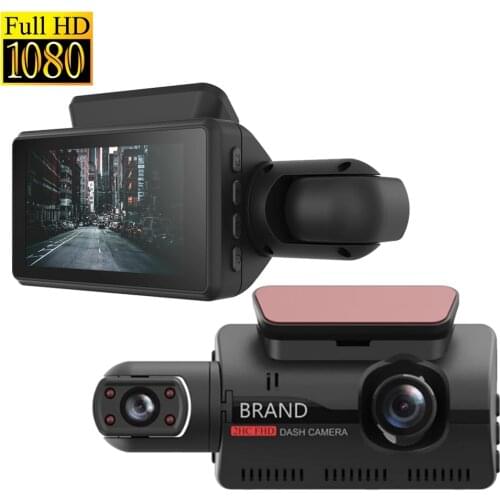 3 Inch IPS Display Car DVR Video Recorder Camera Dual Lens Full HD 1080P Dash Cam Night Vision G-Sensor WDR Dashcam Black Box