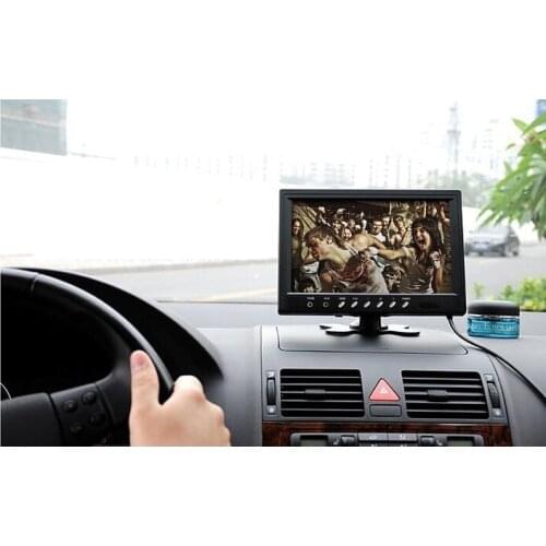 20Pcs/Lot 9 Inch HD 2 Video Input 2 Split Quad Video Display TFT LCD Car Rear View Monitor