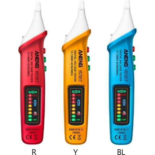 ANENG- VC1017 Digital AC Voltage Meter Multimeter Pen 12-1000V NCV Automatic Voltmeter Smart Sensor Tester Buzzer Detect