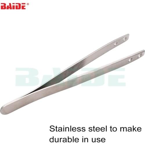 Anti-static Ceramic ESD Tweezers Pliers Stainless Steel Handle Ceramic Heat Resistant Tweezer handle 200pcs/lot