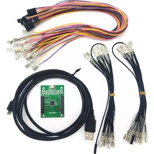 Arcade Encoder to USB Controller 187 Wiring 2 Players DIY Kit For Raspberry PI Mame PC PS3