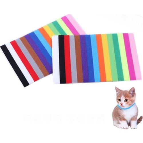 Velvet Dog Collars Adjustable Small Newborn ID Identification Collars Pet Nylon Bands Puppy Necklace Pet Dog Cat Supplies Tools