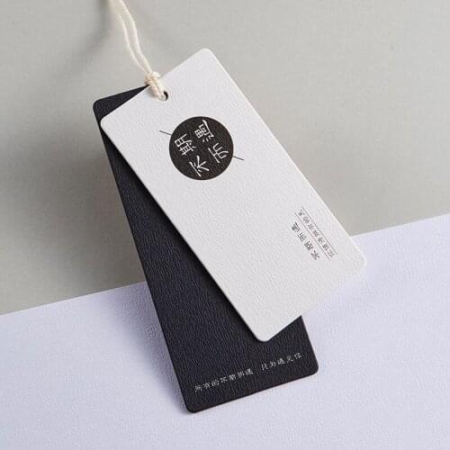 2021625 NEW Free design High Quality Paper Swing Tags With Strings Clothing Top Grade Hang Tag With Cord Clothes Paper Price Lab