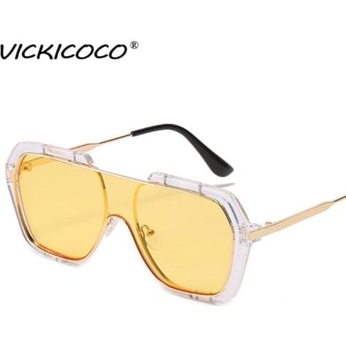 Oversized Google Square Sun Glasses One Piece Women Sunglasses Big Frame Gradient Lens Brand Designer Oculos De Sol Feminino