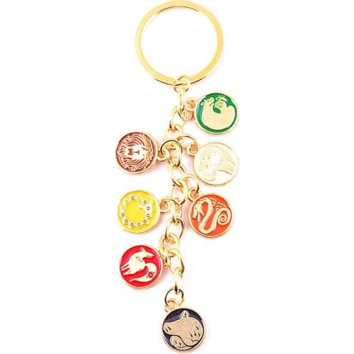 Anime The Seven Deadly Sins Meliodas Escanor Keychain Nanatsu no Taizai Dragon Tattoo Key Ring for Women Man Jewelry Gift