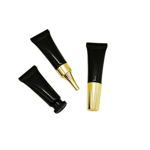 5ml black soft tube for mild wash/butter/hand cream tube/eye serum foundation emulsion essence cosmetic cosmetic packing