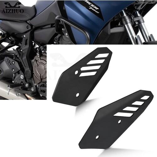 CNC Aluminum FOR YAMAHA MT-07 Moto Cage 2015-2017 2016 Motorcycle Foot Peg Heel Plates Guard Footrest Protector MT 07 Moto Cage