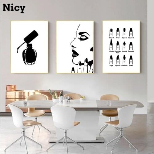 Nail Salon Quotes Makeup Wall Art Posters And Prints Nail Tech Artist Gift Fashion Art Picture Canvas Painting Nail Beauty Decor