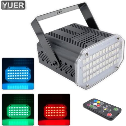 DJ Disco RGB 3IN1 Strobe Flash Light 48pcs 5050 LEDs Stage Effect Light Sound Remote Control For Bar Dance Floor Club Party