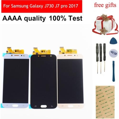 For Samsung Galaxy J730 J7 pro 2017 J730F Touch Screen Digitizer Sensor Glass Panel + LCD Display Monitor Screen Panel Assembly