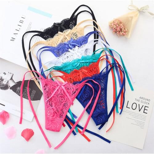 Erotic Lingerie Porno Open Lace Panties Underwear G String Underpants Thong Sexy Ropa Interior Femenina Fancy Women Sex Clothes