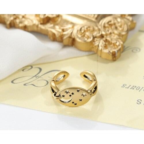 European and American retro jewelry with open ring ins simple personality simple index finger ring for female gifts wholesale