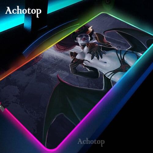 DOTA 2 RGB Gaming Mouse Pad PC Gamer Computer Mousepad Large Game Rubber Mouse Mat Big Mause Pad PC Laptop Keyboard Desk Carpet