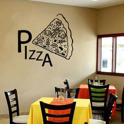Italy Food Pizza Pattern Vinyl Wall Sticker Pasta Italian Cuisine Home Decor Kitchen Restaurant Decals Window Decoration K37