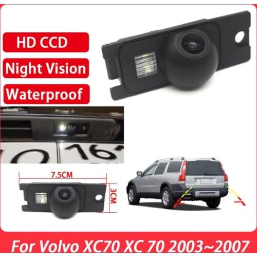 Rear View Reverse Camera HD Night Vision Reversing Parking Camera Waterproof For Volvo XC70 XC 70 2003 2004 2005 2006 2007
