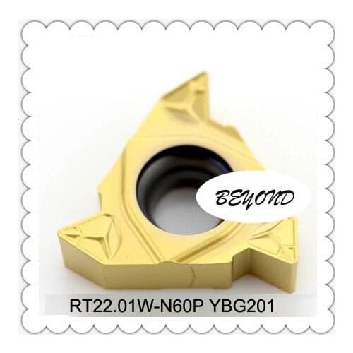 Original RT22.01W-N60P YBG201 RT22 RT Carbide Inserts Threading Lathe Cutter Tools Turning Tool Porta Cuchillas Torno CNC