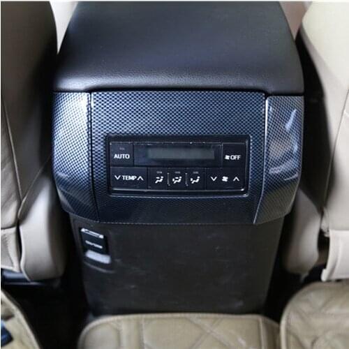 Carbon Fibre Steering Wheel AC Storage Box Window Decorated Frame For Toyota Prado 2700 4000 2010 11 12 13 14 151617CAA270C