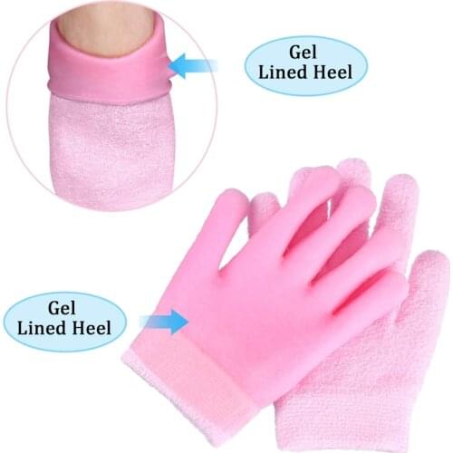 Moisturizing Gel Socks Gloves Set Hands Feet Skin Whitening Care Beauty Spa Treatment Hydrating Cool Soft Cotton Heel Booties