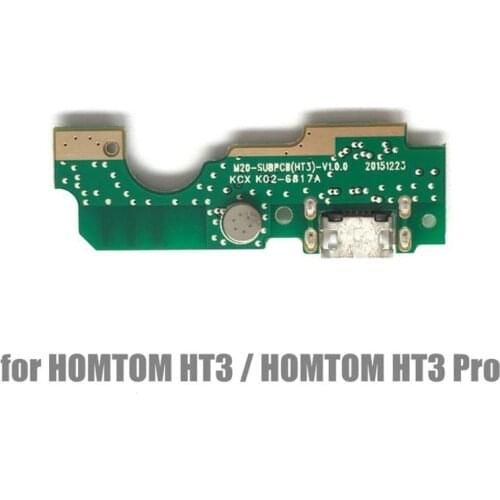 New Original For Homtom HT3 Pro/HT3 USB Board Charging Port Micro-USB Plug DC Jack MIC Repair Part Replacement