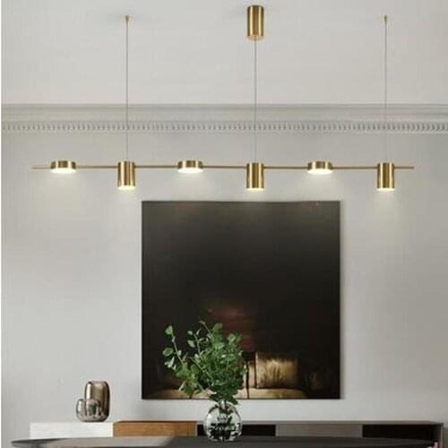 Modern minimalist restaurant pendant lamp strip minimalist bar table dining room creative long shape pendant lights