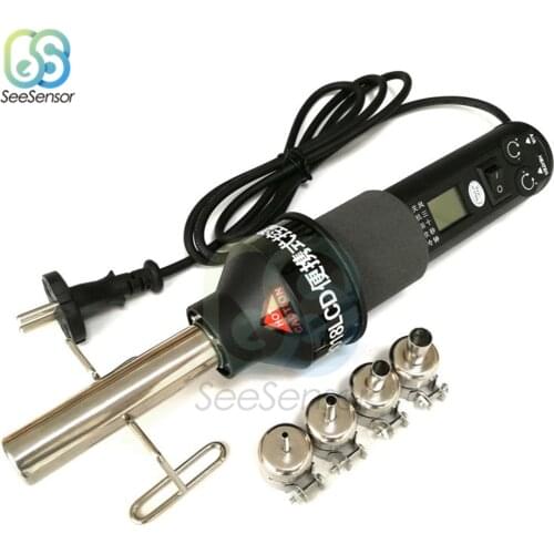 LCD Adjustable Electronic Heat Hot Air Gun 220V 450W Desoldering Soldering Solder Station IC SMD BGA Rework Tool EU Plug