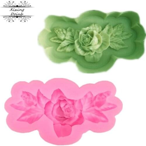 1Pcs Bouquet shape silicone soft candy mold cake decorating tool Candy Chocolate Mold