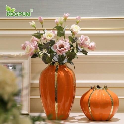Modern Handmade Ceramic Vase Living Room TV Wine Cabinet Flower Plug Can Be Hydroponic Nordic Home Decoration Ornaments