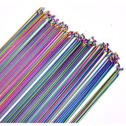 Free Nipples Primwon Bicycle Spokes Rainbow Mountain Road Bike Stainless Steel 14G Rayon 261 263 265 268 271 273 275 278 291 293